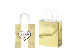 Cadeautas Folia goud kraft 24x31x12cm 20 stuks