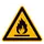 Waarschuwingsbord,Waarschuwing: Brandgevaarlijke Stoffen,Sticker,Folie