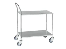 Serveerwagen,Draagverm. 200Kg,2Etage(S),Houten Legbordetage