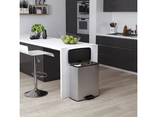 Pedaalemmer Decobin Duo 26+26 Liter Zilver Zwart - 8