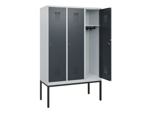 schoollocker,HxBxD 1950x1200x500mm,3vak,vak B 400mm,cil.-slot