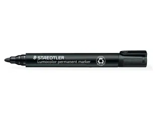Viltstift Staedtler 352 Lumocolor rond zwart 2mm - 3