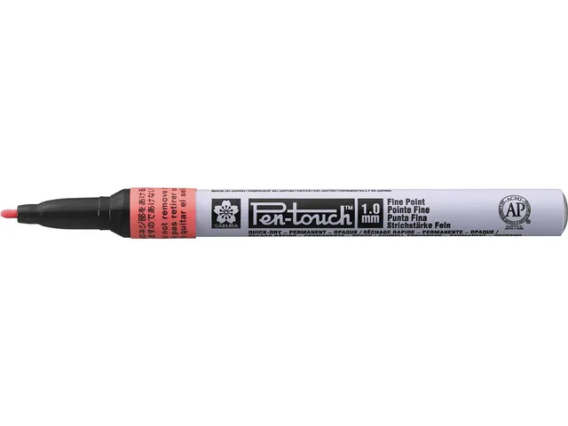 paint Marker Pen-Touch, fine, fluorescerend rood