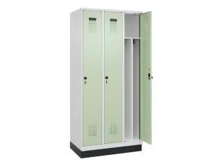 locker voor scheiding van kleding,HxBxD 1950x900x500mm,3vak - 1