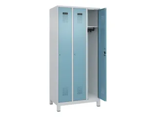 locker,HxBxD 1950x900x500mm,3vak,vak B 300mm,cil.-slot,voeten - 2