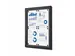 Vitrine d'affichage extérieure/intérieure 4x A4 Noir
