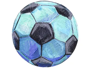 Viltstift Connector koffer "voetbal" 33 stuks - 8