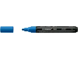 Acrylmarker STABILO Free Acrylic T300 donkerblauw 2-3mm
