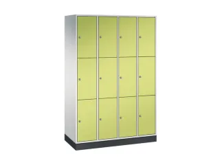 lockerkast,RAL 7035/RDS1108060,HxBxD 1950x1220x500mm,4x3vakken - 2