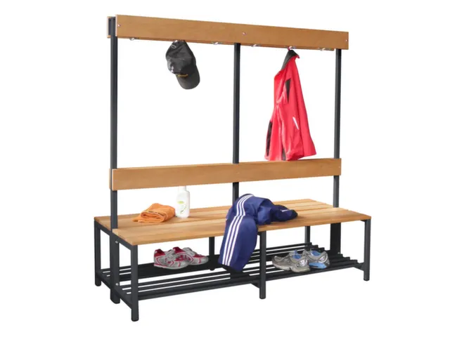 banc double,HxLxP 1600x1500x770mm,piètement RAL7016