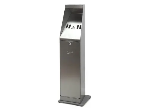 Asbak staand Vepa Bins zuil vrijstaand RVS 31025411