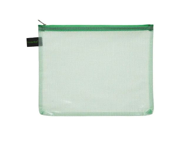 Trousse Foldersys A5 EVA sans PVC vert transparent