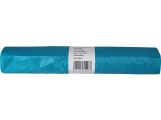 Vuilniszak 20 micron 70x110cm 120L HDPE blauw Rol van 25 stuks - 2
