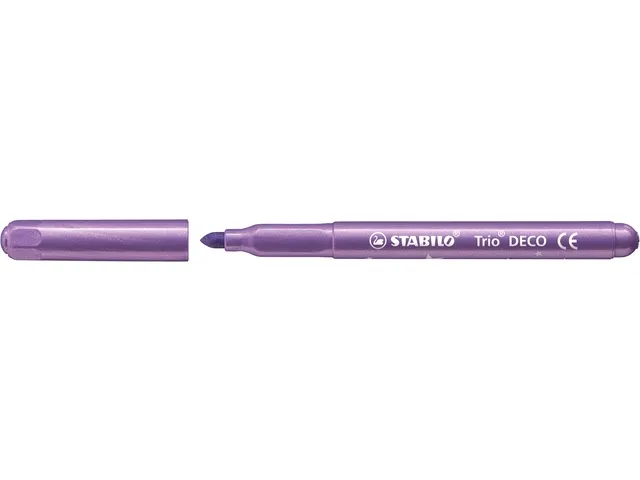 Feutre STABILO Trio Deco Metallic assorti étui 8 pièces
