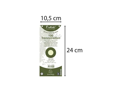 Tabstroken perfo FOR EVER 105X240mm groen