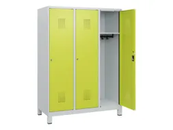 schoollocker,HxBxD 1630x1200x500mm,3vak,vak B 400mm,cil.-slot,voeten