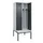 locker met bank,voor scheiding van kleding,HxBxD 2120x800x815mm,2vak