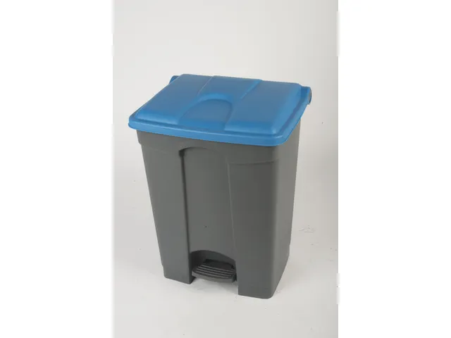 pedaalemmer,1x70l,HxBxD 673x495x412mm,romp PP grijs,deksel PP blauw