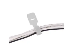 Addit Kabelbinders klittenband 12x250mm Wit 10 stuks