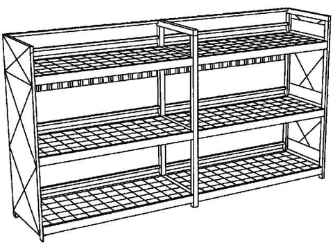 Vatencontainer 3630x6240x1390mm 60x200l 3 Vakniveaus Opvangbak 2x650l