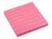 Bloc-mémos 75x75mm ligné rose brillant bloc de 80 feuillets