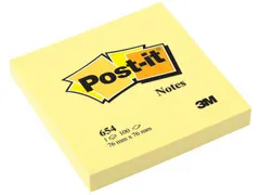 Notes Canary Yellow, 76 x 76 mm, Geel