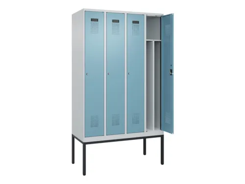 locker voor scheiding van kleding,HxBxD 2120x1200x500mm,4vak