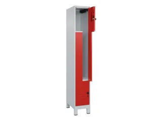 Z-garderobekast,HxBxD 1950x300x500mm,vak B 150/300mm,draaigrendel - 2