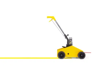 vloermarkeerapparaat,lijn B 30-100mm,m. markeerstok,staal,geel - 9