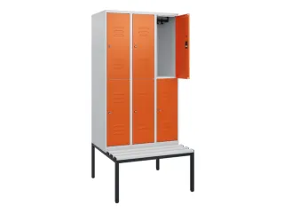 Dubbeldekse dekenkist,HxBxD 1950x900x815mm,3x2vak.,vak B 300mm - 2