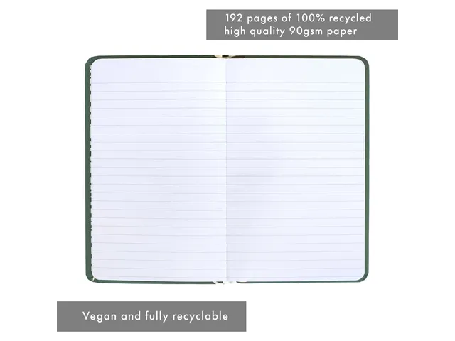 Carnet de notes Pukka Pad 13x21cm SC ligné Leaf it with me