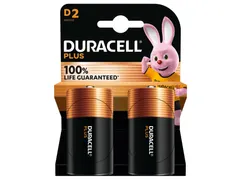 Batterij Duracell Plus 2x D