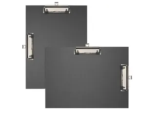 Klemplaat dubbel papier uit 4 zwart - 4