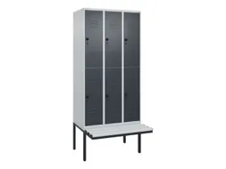 Dubbeldekse dekenkist,HxBxD 2120x900x815mm,3x2vak.,vak B 300mm