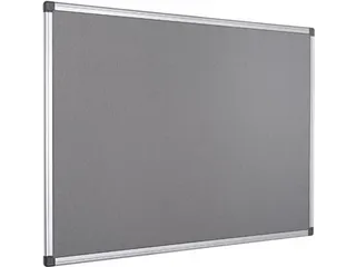 Textielbord Met Aluminium Frame 60x45cm Grijs Incl. Montagemateriaal - 3