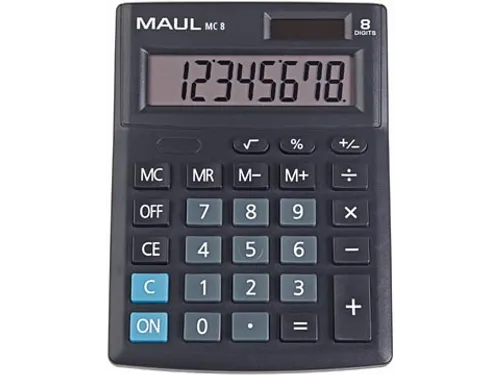 bureaurekenmachine MC 8, zwart