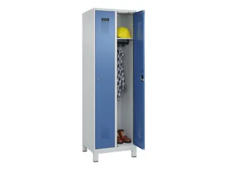 locker,HxBxD 1950x600x500mm,2vak,vak B 300mm,cil.-slot,voeten - 1