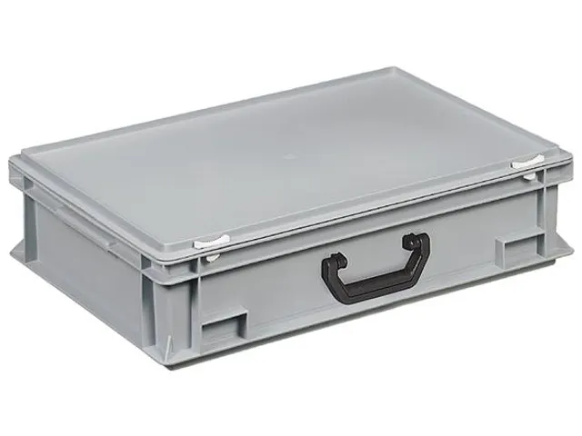 Euronorm Koffer Pe Hxlxb 165x600x400mm 27l 1 Handgreep Grijs