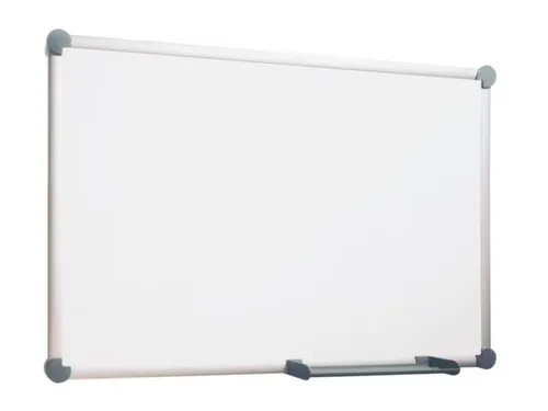 whiteboard,HxB 600x900mm,geëmailleerd,magnetisch,staal,opbergbak