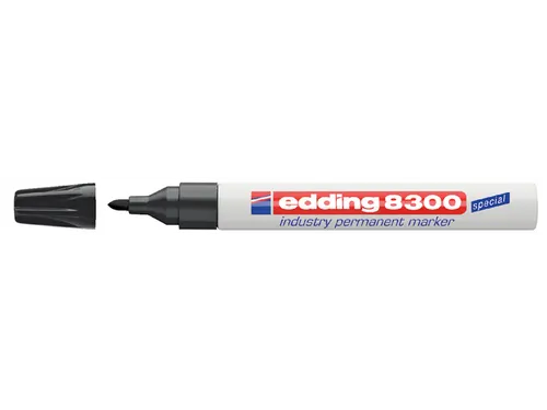 Viltstift edding 8300 industrie rond zwart 1.5-3mm