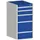 ladekast HxBxD 1000x525x525mm 5laden romp RAL7035 front RAL5010