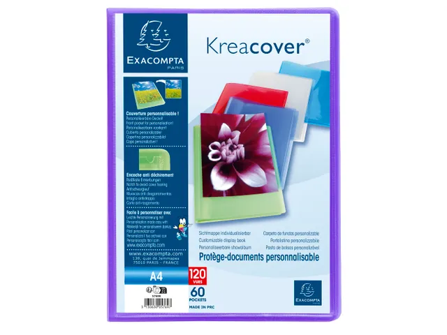 Protège-documents en polypropylène semi rigide Kreacover Chromaline