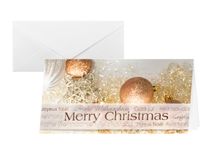 Kerstkaarten Sigel incl. envelop Kerst Glitter, koperstempeling, glans
