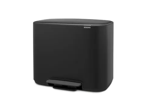 Bo Pedaalemmer 3x11 liter Brabantia Mat Zwart