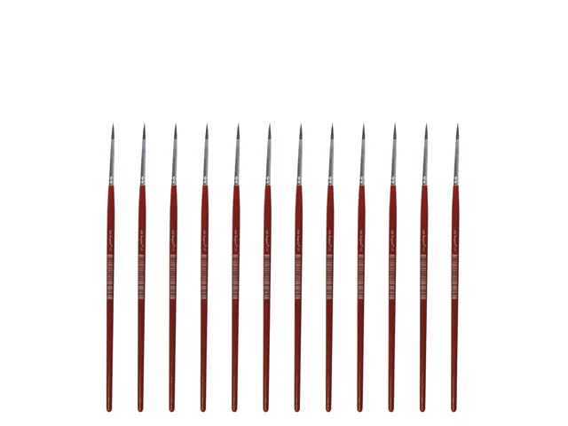 Penseel Kangaro Serie 120 rond Nr. 0 geitenhaar doos 12 stuks