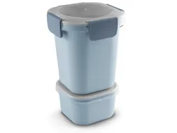 Sigma Home food to go lunchbeker 0,95L blauw - 11,5x11,5x18,5cm