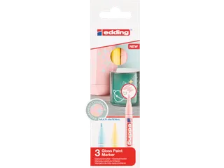 Viltstift edding 751 lakmarker pastel set à 3 stuks assorti - 2