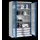 werkplaatskast HxBxD 1950x1200x500mm 4xStalen bodem 3laden slot
