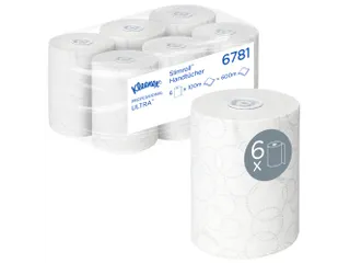 Handdoekrol Kleenex Ultra Slimroll 2-laags 100m wit 6781 - 1