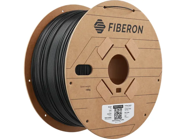 3D Filament Fiberon PA612-ESD Black, 1,75 mm / 3kg